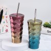 500ml Double Wall  stainless steel  Tumbler With Lid And Straw